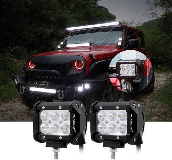 Faro LED 4x4 todoterreno - 18W - 10-40V DC - 4 Pulgadas - 1500 lm - Ángulo 30º (1)