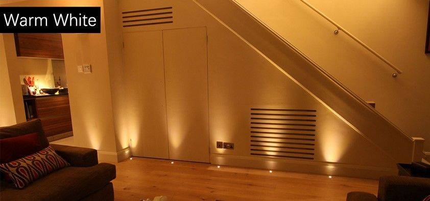 Kit 6 focos LED empotrables escalera o suelo 0,4W 12V-DC IP67 (1)