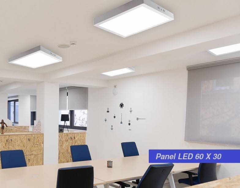 Plafon Panel LED de superficie 60x30cm 24W 2150 Lumens (1)