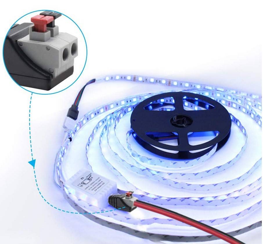 Conector Jack RCA Macho conexión rápida para tira LED (3)