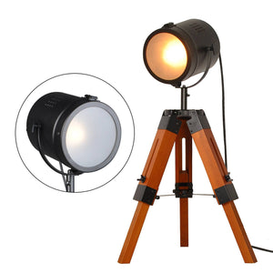 Lámpara vintage de mesa o pie con trípode "CARPEN" (6)