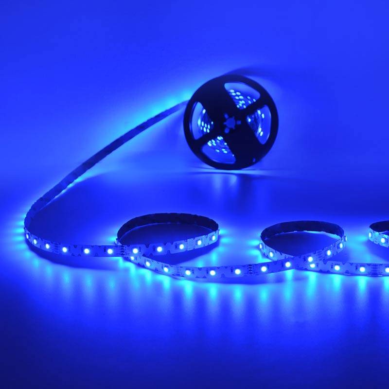 Tira LED RGB zig zag - 12V - 50W - 8mm - IP20 - 42ch/m - Rollo 5 metros - Corte cada 6,2 cm (1)