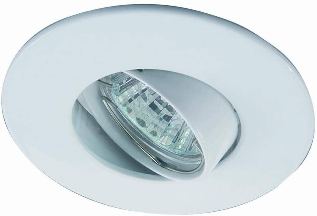 Aro downlight empotrable basculante Ø80/Ø102 blanco para GU10 / GU5.3 (1)