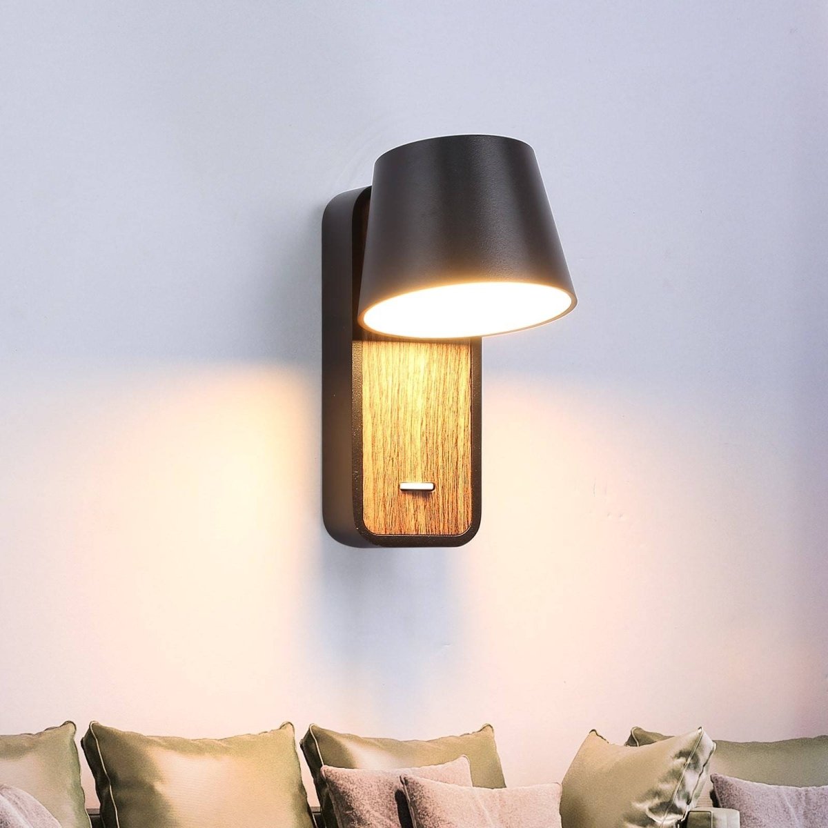 Aplique LED para Dormitorio de Madera rotatorio "KOPPEN" 6W 2700K - Barcelona Led-Decoración