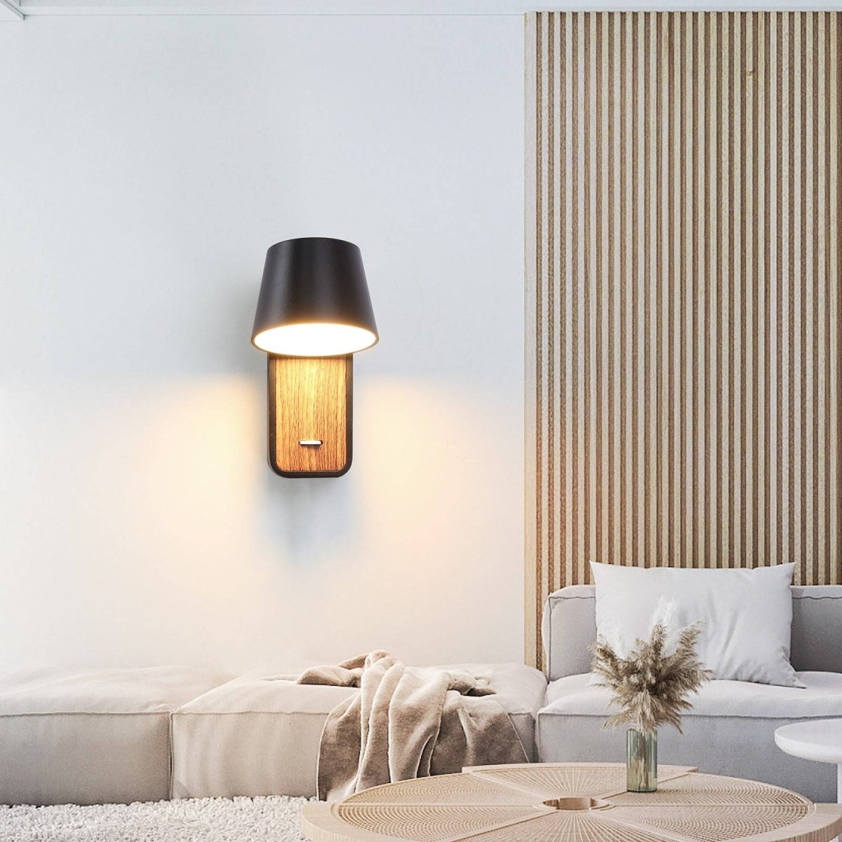 Aplique LED para Dormitorio de Madera rotatorio "KOPPEN" 6W 2700K - Barcelona Led-Decoración