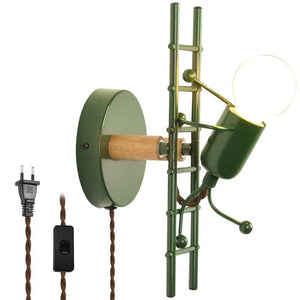 Aplique de Pared "Doll " - Con interruptor y enchufe - E27 (8)