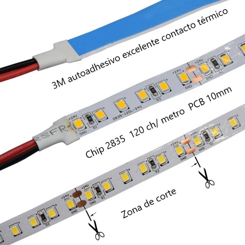Tira LED 24V-DC 180W para iluminación de carnicerías IP20 Rollo 10 metros (5)