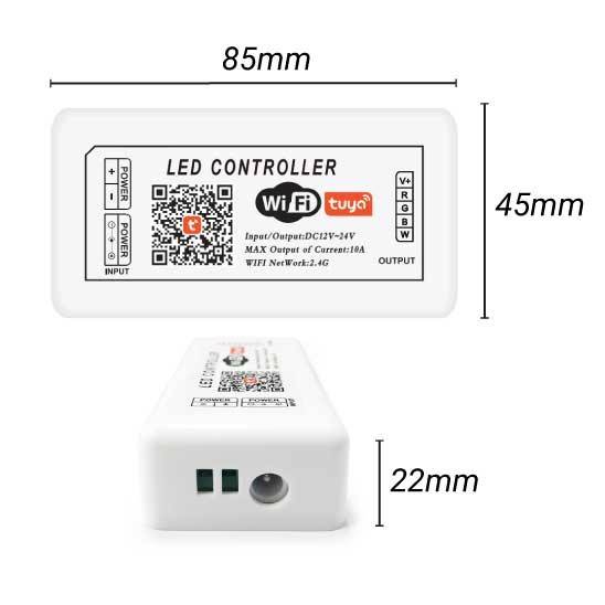 Controlador LED SMART+ WIFI RGBW 12/24V 4 canales (3)