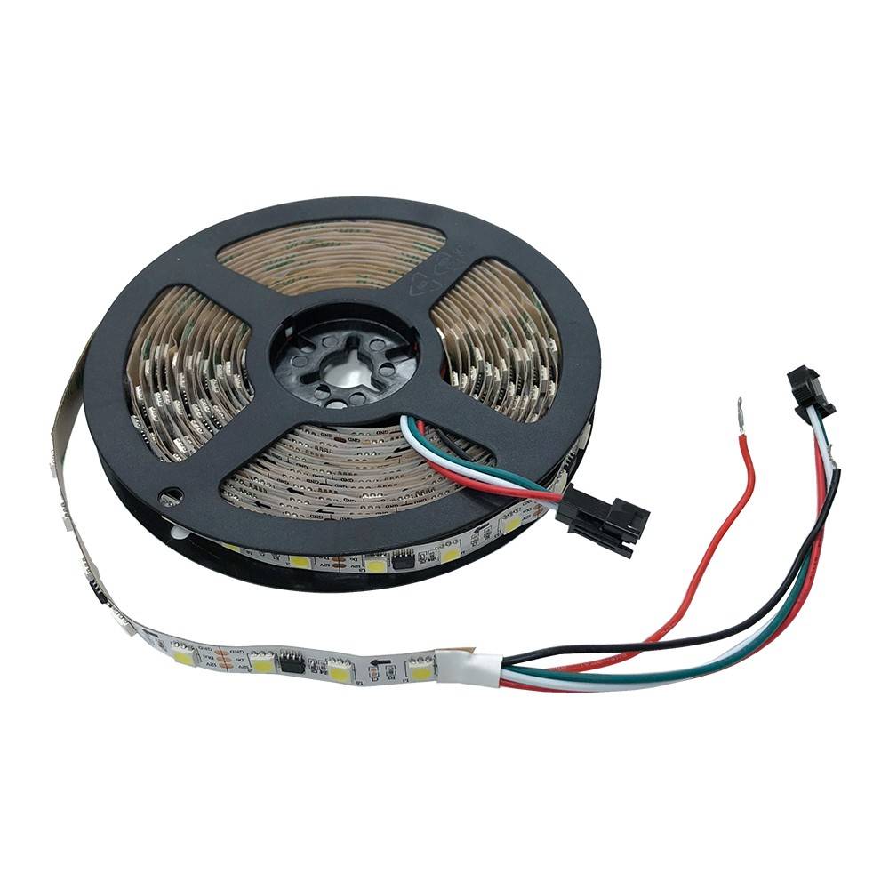 Tira de LED inteligente IC 12V DC - 14,4W/m - IP20 - 60 LED/m - Ancho 10mm - 6000K - 5 metros