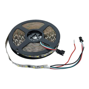 Tira de LED inteligente IC 12V DC - 14,4W/m - IP20 - 60 LED/m - Ancho 10mm - 5 metros