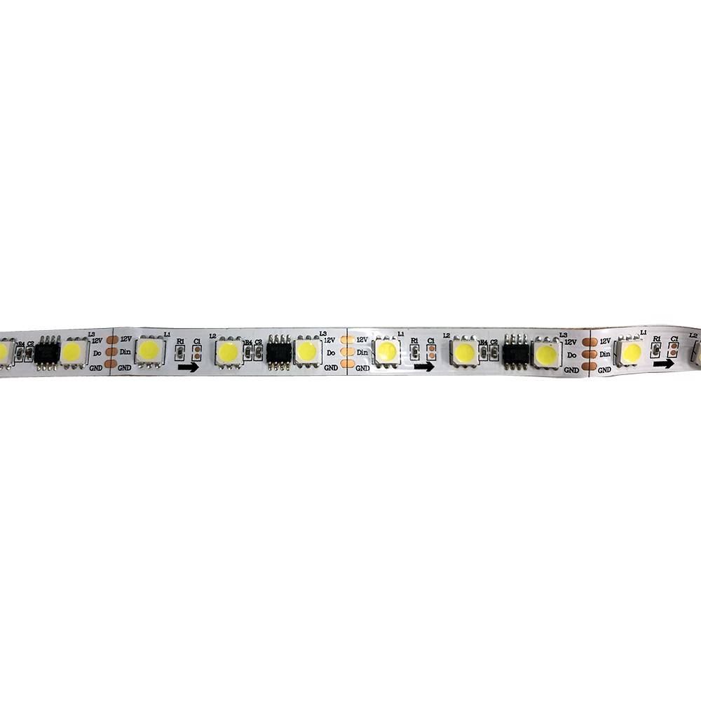 Tira de LED inteligente IC 12V DC - 14,4W/m - IP20 - 60 LED/m - Ancho 10mm - 6000K - 5 metros (2)