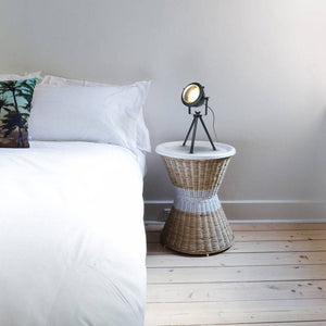 Lámpara de mesa vintage metal "MOTT" Bombilla incluida (1)