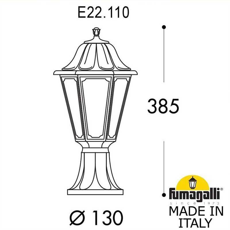 Farol de pie FUMAGALLI MIKROLOT/ANNA E27 IP55 Transparente (4)