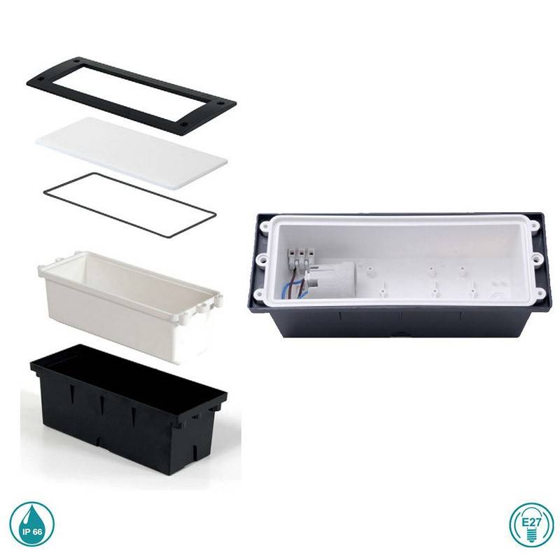 Baliza empotrable LED Fumagalli LETI 300 E27 6W (2)