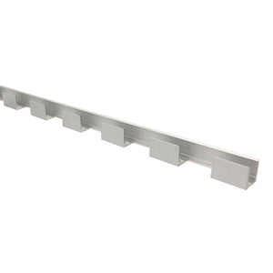 Perfil de aluminio flexible 16x10mm para fundas de silicona - 2 metros
