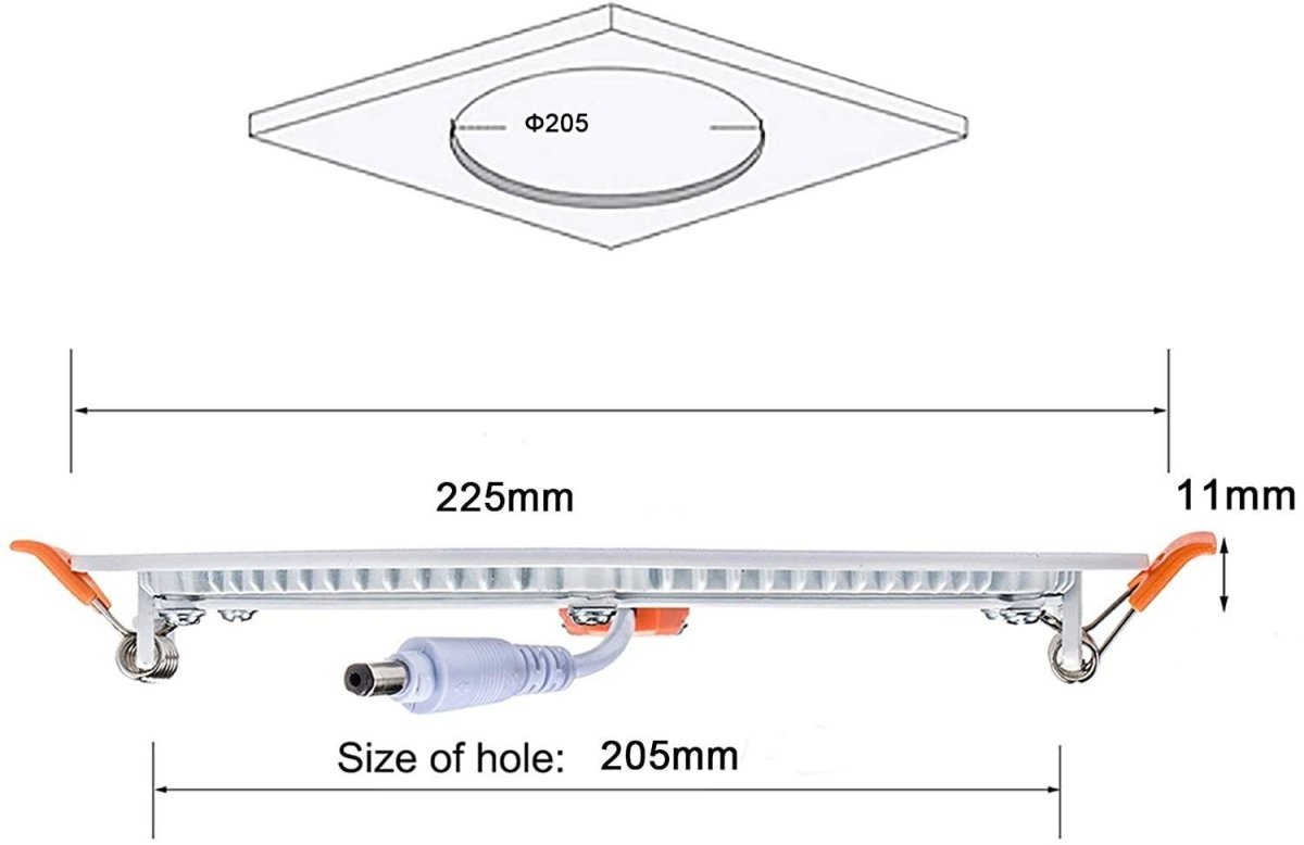 Downlight LED circular empotrable 18W - Corte Ø 205 mm - 5 años de garantía - Barcelona Led-