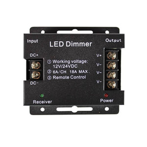 Controlador / regulador de temperatura de color y mando RF para tira LED CCT 12/24V-DC 12A (2)