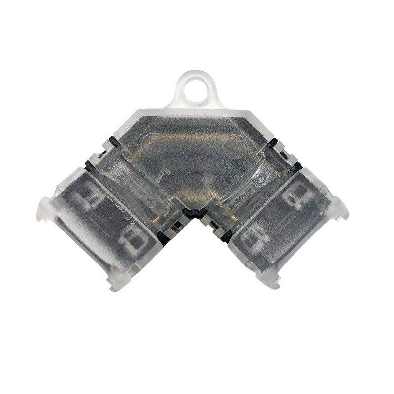 Conector esquina en "L" tira LED COB monocolor 12V / 24V- 2 pines - Tira 10mm (2)