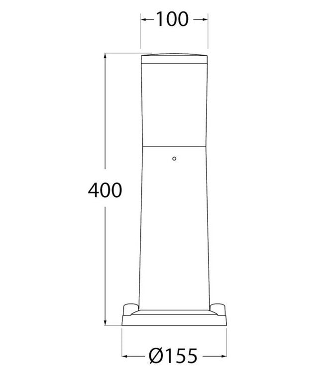 Bolardo para caminos LED FUMAGALLI "Amelia 400" - 8,5W - CCT (4)