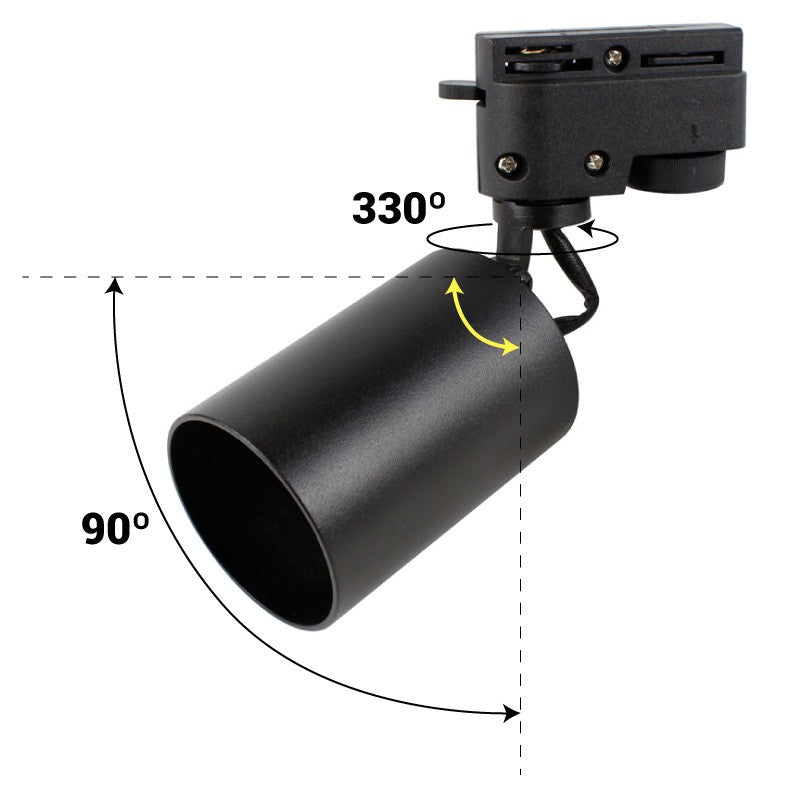 Foco LED para Carril Monofásico Orientable GU10 (18)
