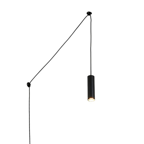 Minimalist pendant lamp with cable and plug 