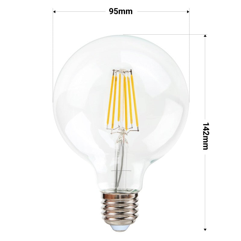 Bombilla LED filamento E27 G95 - 8W (3)