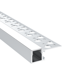 Perfil tira LED integración / trimless - Una aleta - 14x35mm - Con difusor - 2 metros