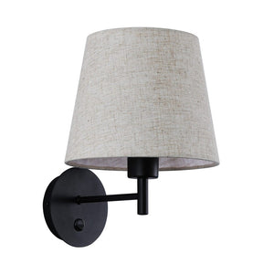 Aplique de pared con pantalla e interruptor Classic "RIGA" - E27 (20)