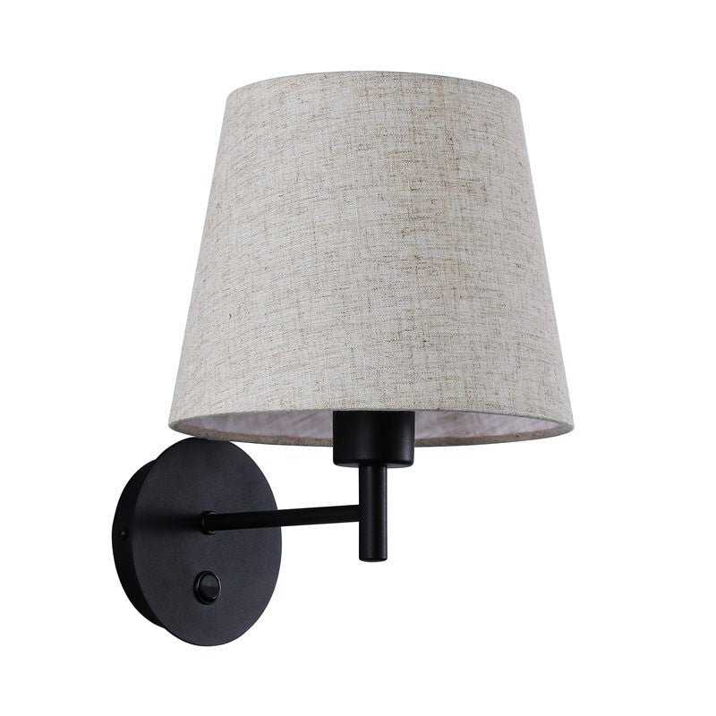 Aplique de pared con pantalla e interruptor Classic "RIGA" - E27 (20)