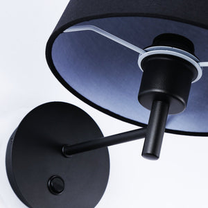 Aplique de pared con pantalla e interruptor Classic "RIGA" - E27 (23)