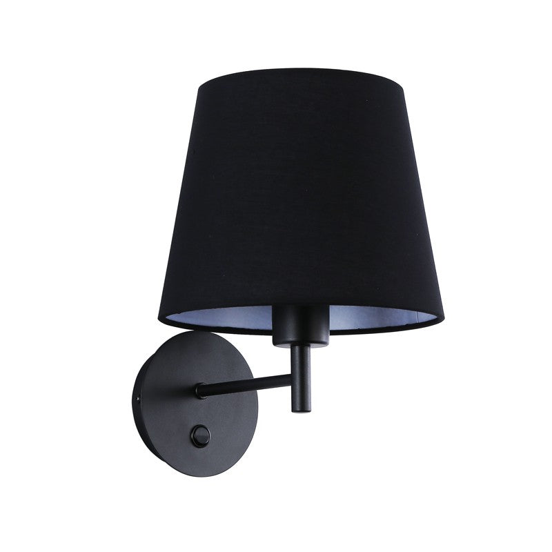 Aplique de pared con pantalla e interruptor Classic "RIGA" - E27 (28)