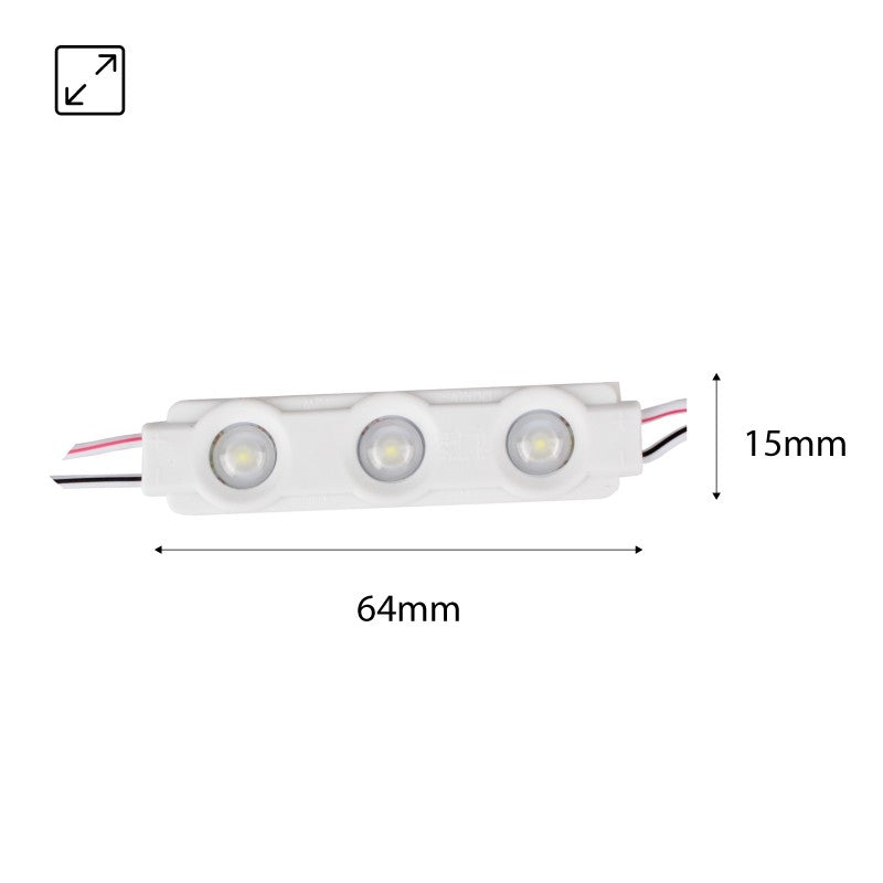 Módulos para rótulo 1.2W IP65 12V con Chips 3xSMD2835 160º (7)