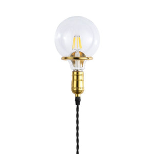 Aplique de Pared Interior Dorado con Enchufe y Interruptor para Dormitorio, Escalera, Escritorio (8)