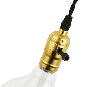 Aplique de Pared Interior Dorado con Enchufe y Interruptor para Dormitorio, Escalera, Escritorio (9)