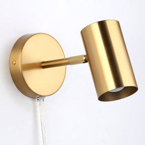 Aplique de pared interior orientable "Ben" con cable y enchufe - E27 (13)