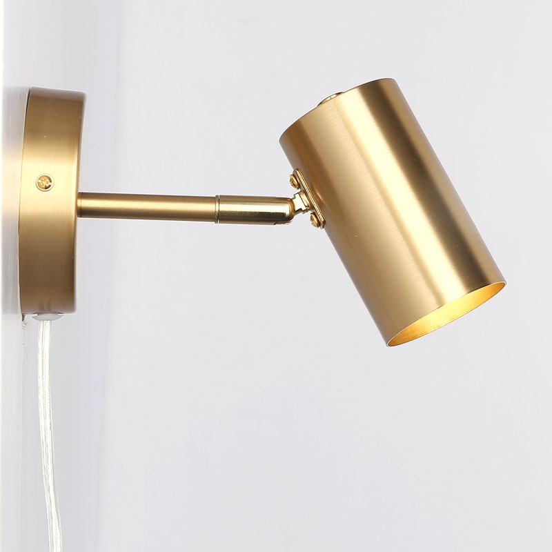 Aplique de pared interior orientable "Ben" con cable y enchufe - E27 (14)