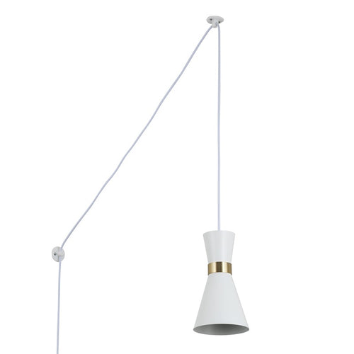 Plug-in metal pendant light 