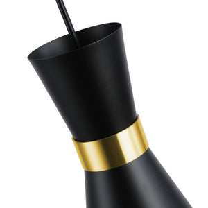 Lámpara colgante de metal con enchufe "Mir" - E27 (9)