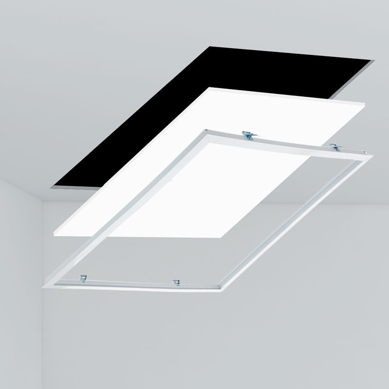 Panel LED de empotrar 1200X600mm Slim 72W PHILIPS DRIVER UGR19 con KIT de montaje (3)