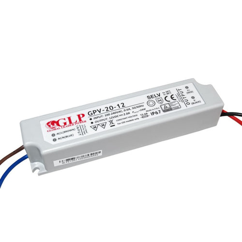 Außeneinsatz Netzteil 12V DC - 20W - IP67 - GLP