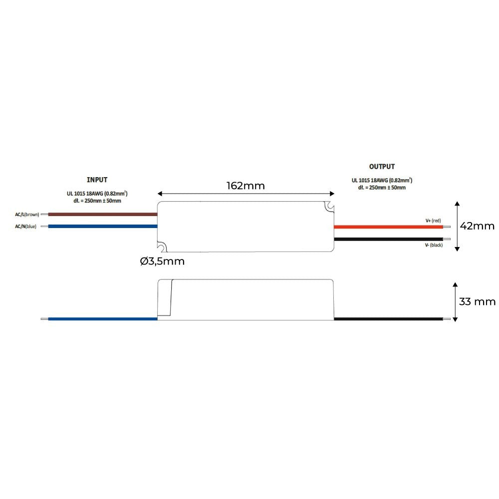 Fuente de alimentación estanca 12V DC - 75W  - IP67 - GLP (1)