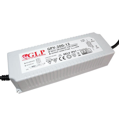 Außeneinsatz Netzteil 12V DC - 200W - IP67 - GLP