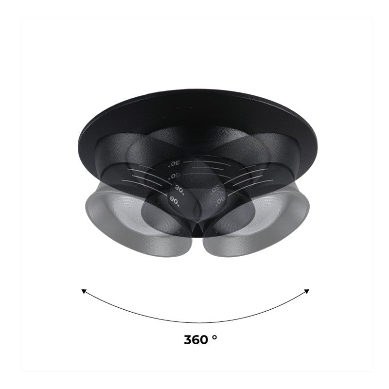 Foco empotrable LED con zoom - Orientable - Chip Cree - 2700K - 3W (4)