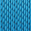 Braided Cable Covered in Silk Effect Fabric Blue Color 3