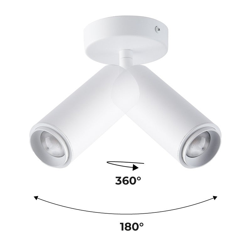 Aplique de techo LED orientable 8W - Ángulo ajustable - 2800K (17)
