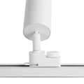 Single-phase track spotlight with adjustable light angle and 8W articulated spotlight in 2800K 5