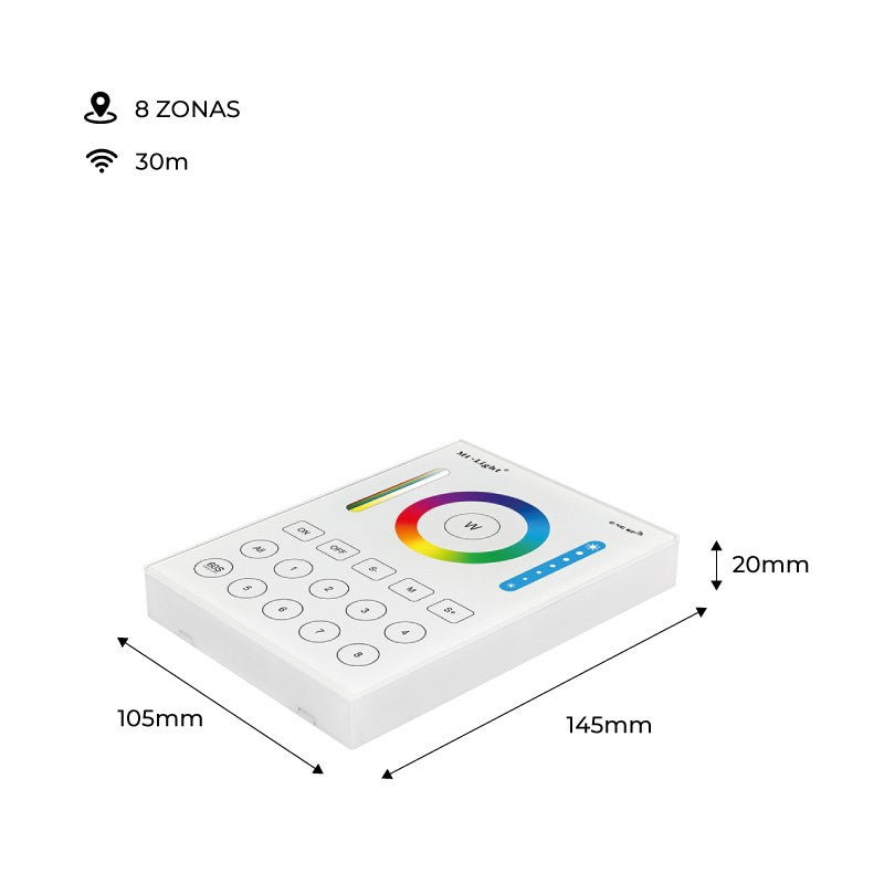 Control Remoto 8 Zonas RGB+CCT | Mi Light (10)