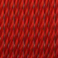 Braided electric cable in silk effect fabric Red color 5