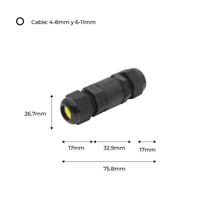 Conector de Cable Impermeable IP68 0.5 mm² – 2mm² (8)
