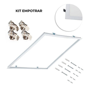 Panel LED de empotrar 1200X600mm Slim 72W PHILIPS DRIVER UGR19 con KIT de montaje (2)